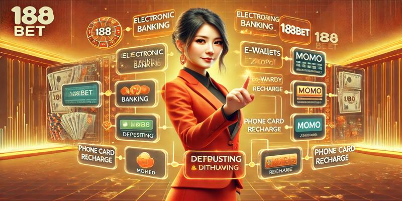 Hướng dẫn nạp và rút tiền 188BET nhanh chóng và tiện lợi với nhiều phương thức